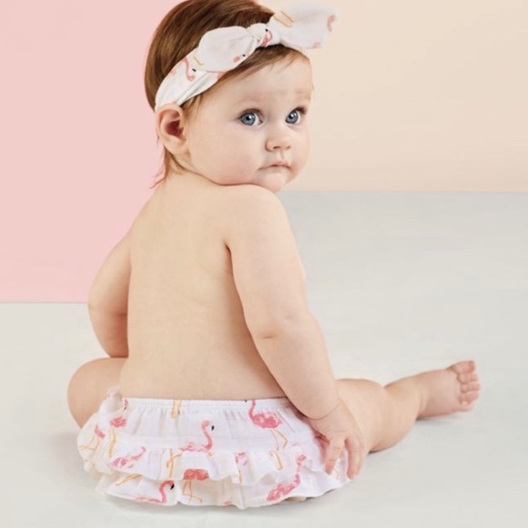 Mud Pie flamingo bloomers set 0/6M - Picture 3 of 3